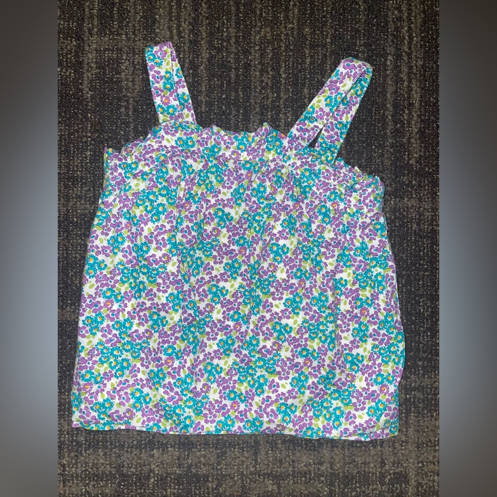 Cherokee Blue and Purple Floral Top, Size 4T